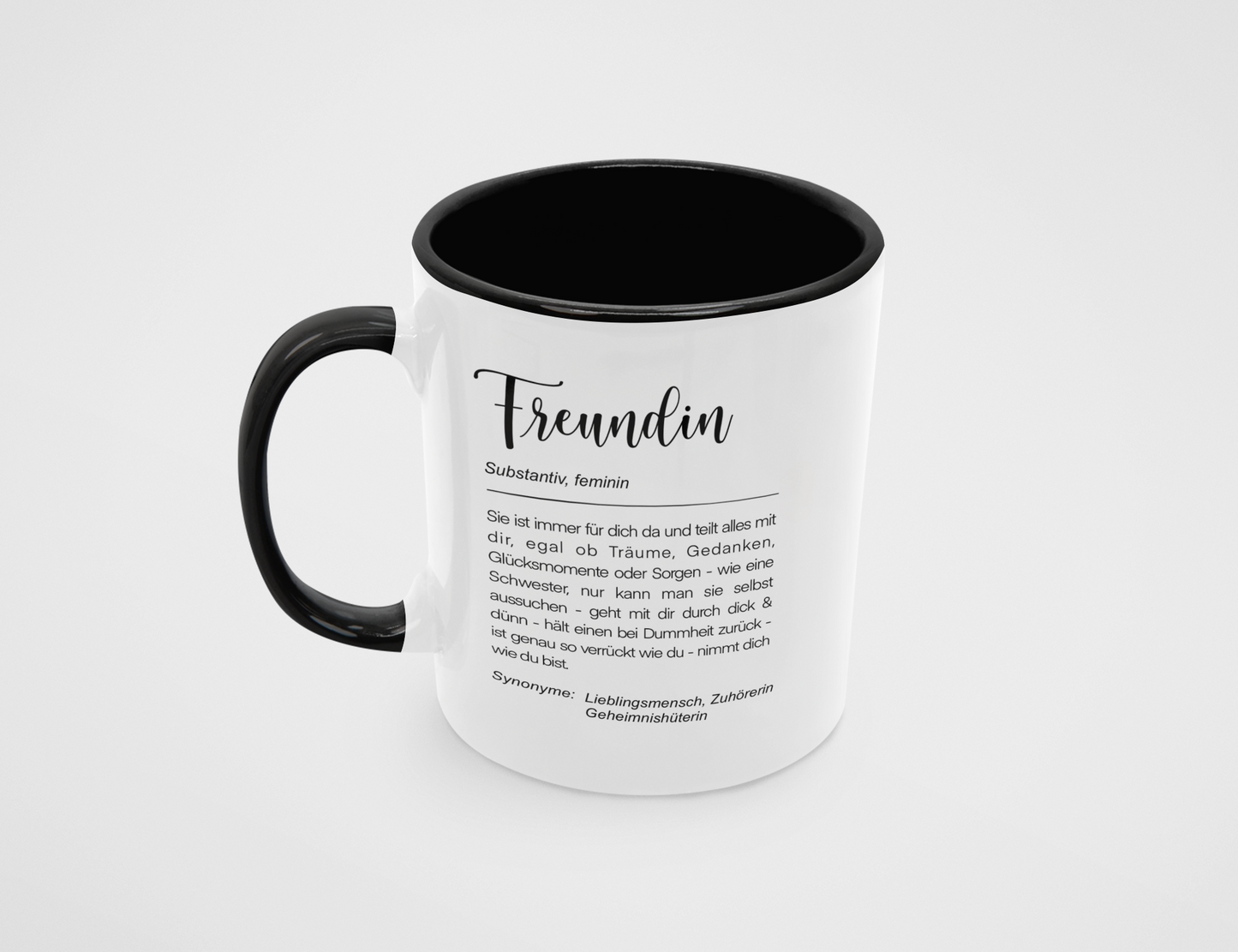 Tasse - Definition "Freundin"