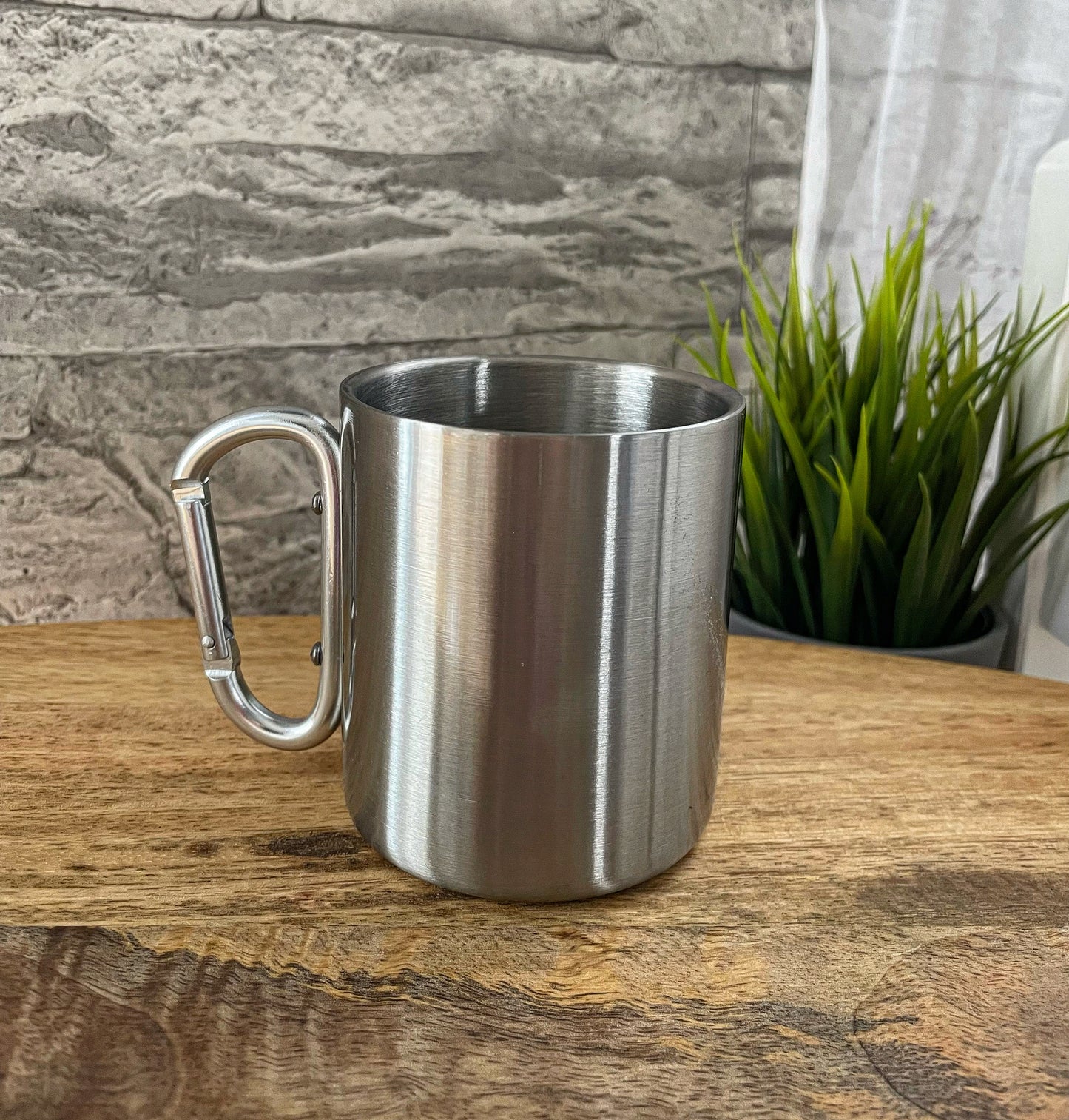 Edelstahl Tasse - 10oz mit Karabiner