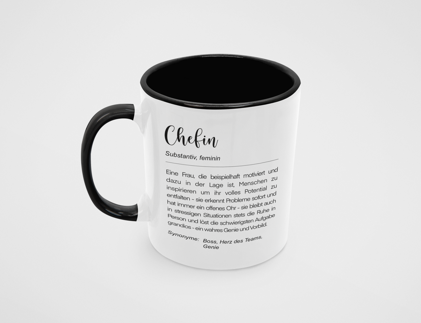 Tasse - Definition "Chefin"