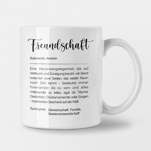 Tasse - Definition "Freundschaft"