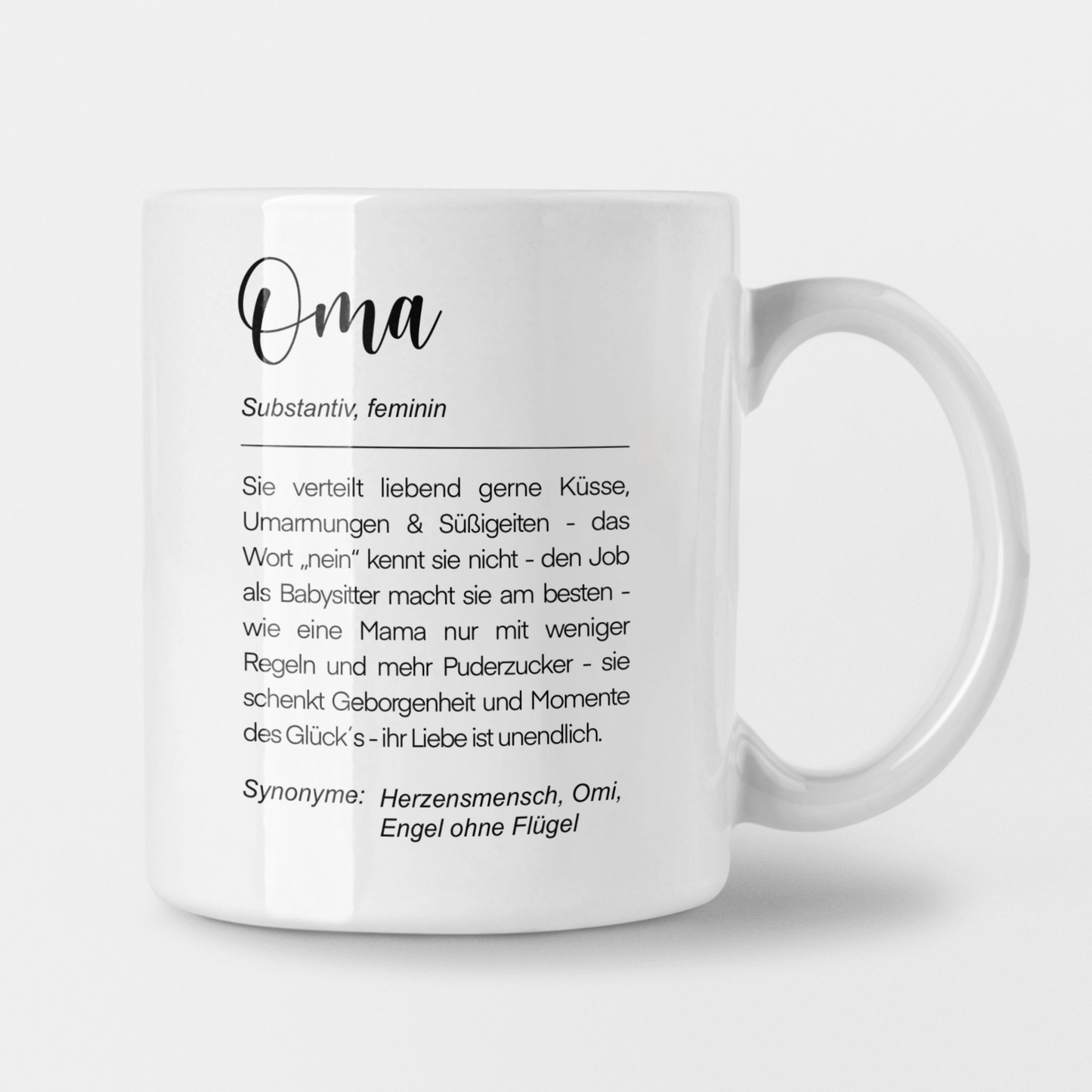 Tasse - Definition "Oma"