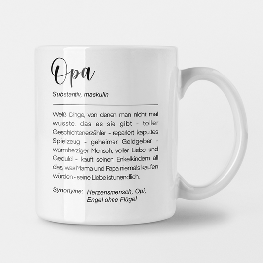 Tasse - Definition "Opa"