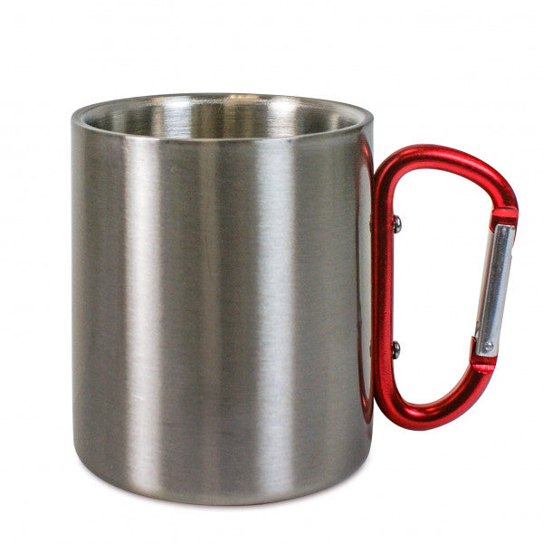 Edelstahl Tasse - 10oz mit Karabiner