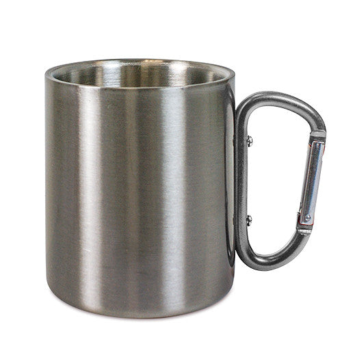 Edelstahl Tasse - 10oz mit Karabiner