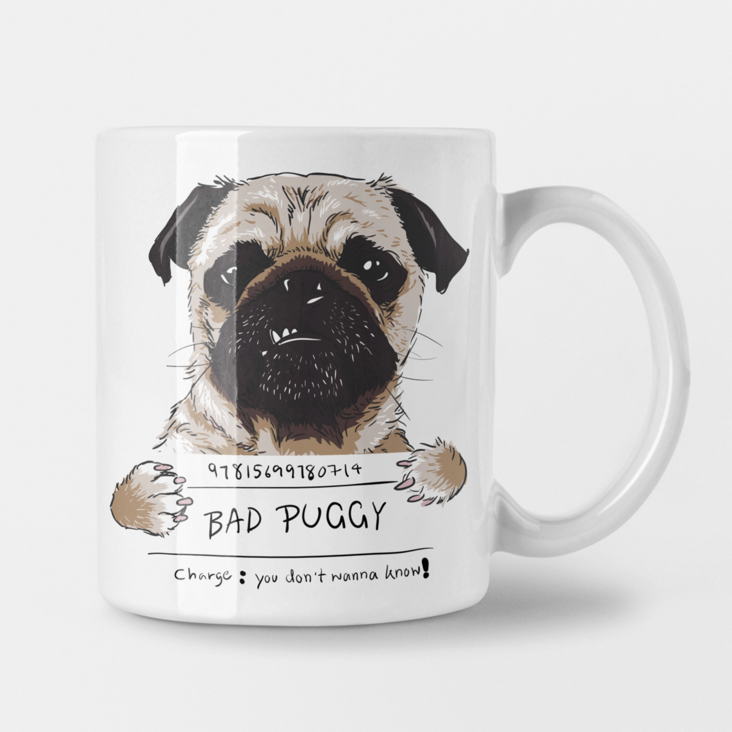 Tasse - Mops "bad puggy"