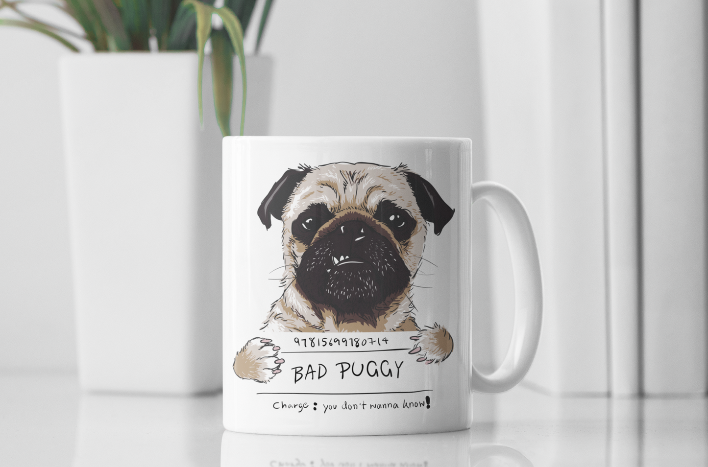 Tasse - Mops "bad puggy"