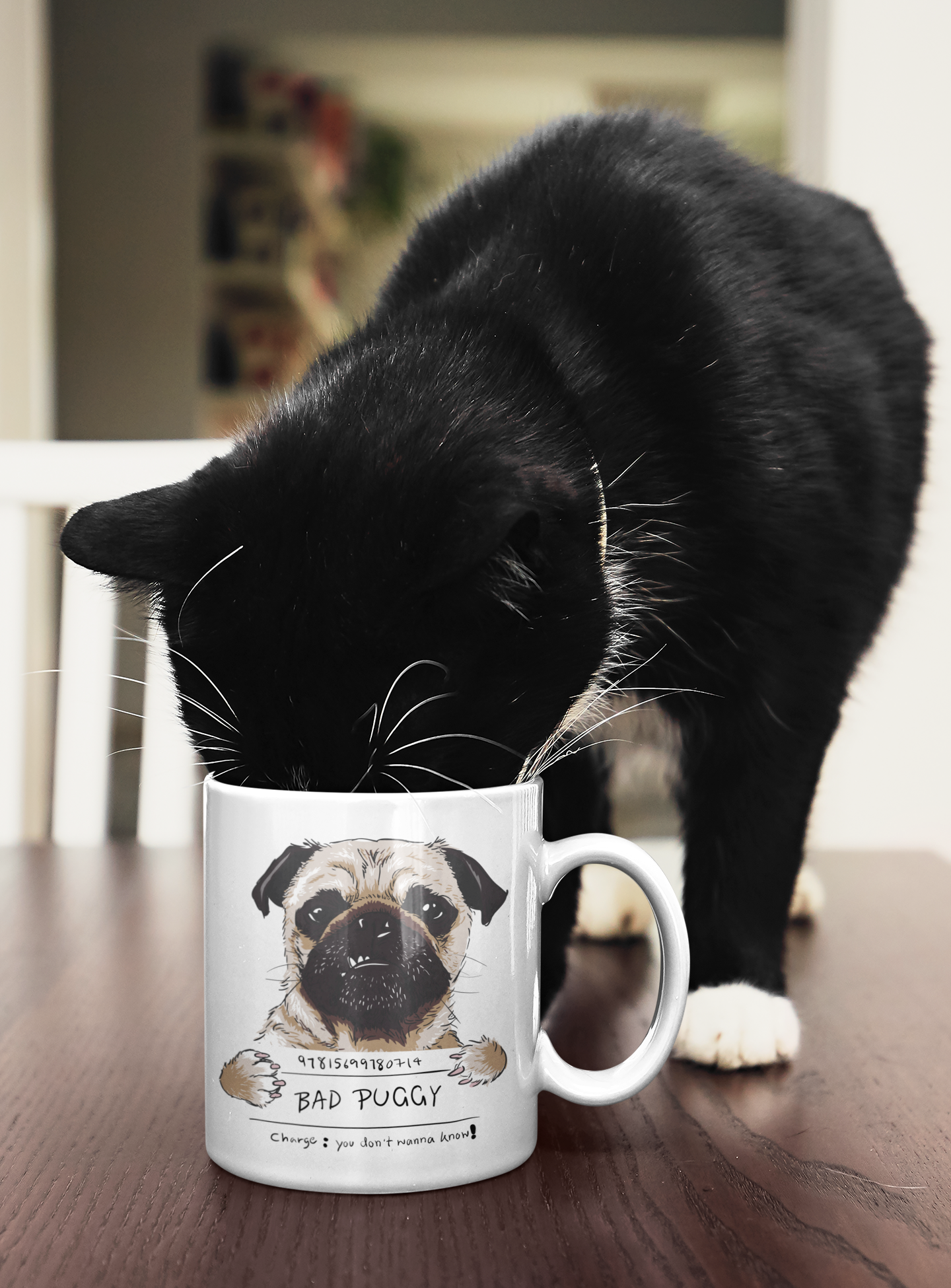 Tasse - Mops "bad puggy"